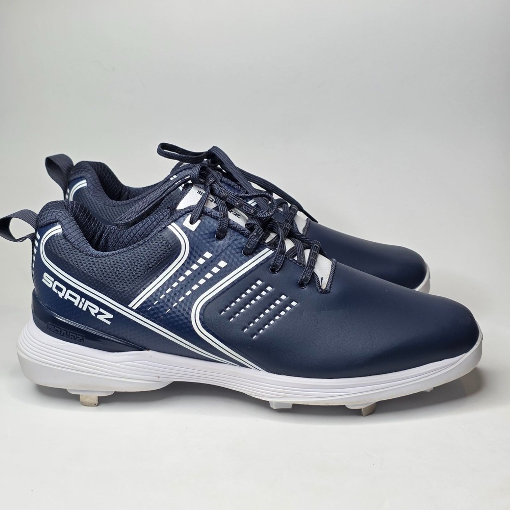 SQAIRZ Baseball Cleats Men's Size 12 Women's 13.5 Navy Blue GFP Softball Shoes